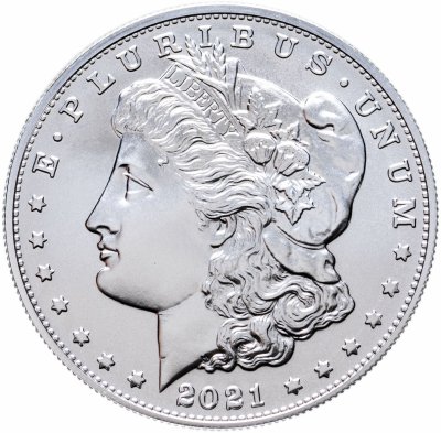 купить США 1 доллар 2021 Morgan dollar CC "Столетие последнего доллара Моргана" в футляре с сертификатом