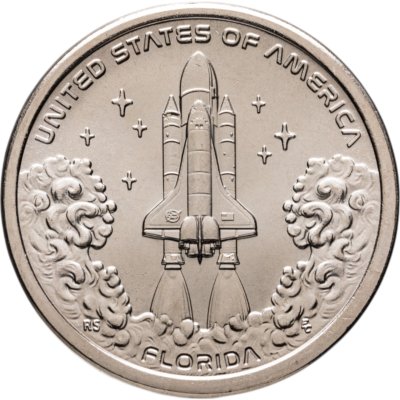 купить США 1 доллар 2025 P Американские инновации - Спейс шаттл (Флорида)