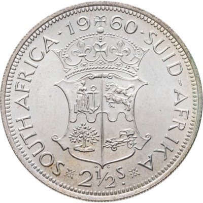 купить ЮАР 2 1/2 шиллинга (shillings) 1960
