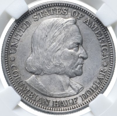 купить США 1/2 доллара (50 центов, half dollar) 1892 "Всемирная выставка 1893 года. Колумб" в слабе ННР