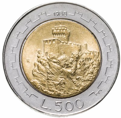 купить Сан-Марино 500 лир 1988 "Укрепления"