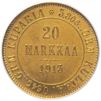 купить 20 марок 1913 S в слабе PCGS