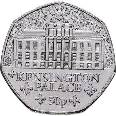 купить Джерси 50 пенсов (pence) 2025 "Королевская резиденция - Кенсингтонский замок"