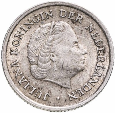 купить Нидерландские Антильские острова 1/10 гульдена (gulden) 1962