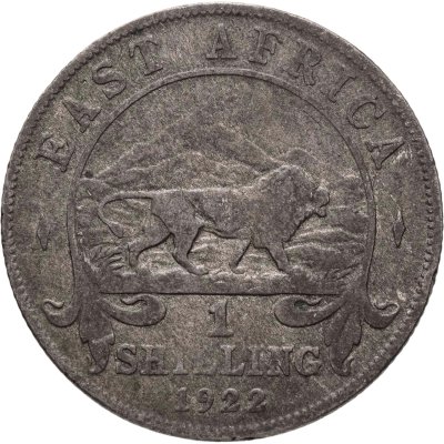 купить Британская Восточная Африка 1 шиллинг (shilling) 1922