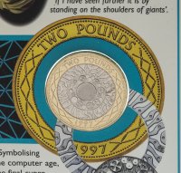 Купить Великобритания 2 фунта (pounds) 1997 (в буклете)