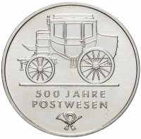 купить Германия (ГДР) 5 марок (mark) 1990 "500 лет почте"