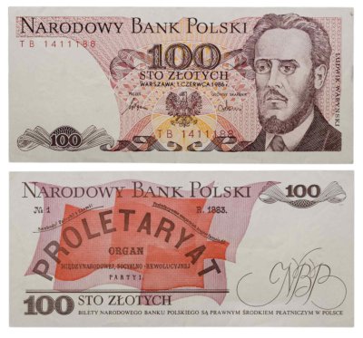 купить Польша 100 злотых 1986
