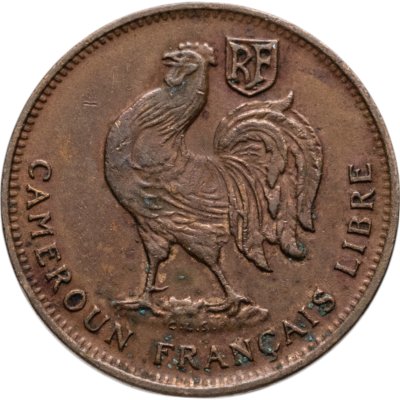 купить Мадагаскар 50 сантимов (centimes) 1943