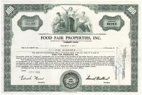 купить Акция США - Food Fair Properties Inc.1959-1963 гг.