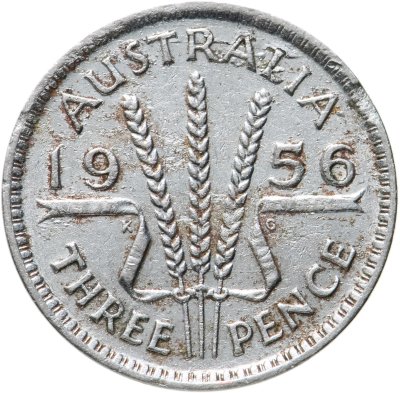 купить Австралия 3 пенса (pence) 1956