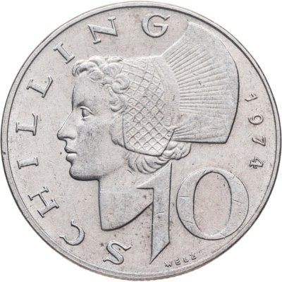 купить Австрия 10 шиллингов (shillings) 1974 период Второй Республики