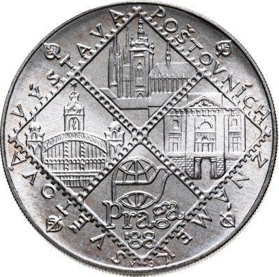 купить Чехословакия 100 крон (korun) 1988 "Всемирная выставка филателии в Праге"