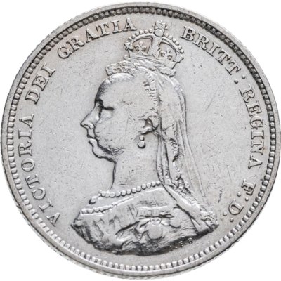 купить Великобритания 1 шиллинг (shilling) 1887-1890, случайный год