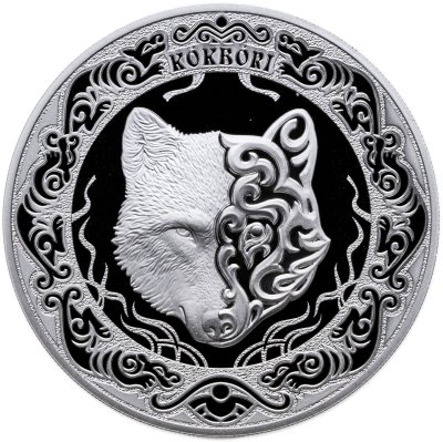 купить Казахстан 1 тенге 2025 PROOF "Тотемное животное - небесный волк Кокбори"