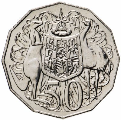 купить Австралия 50 центов 2010 "Герб"