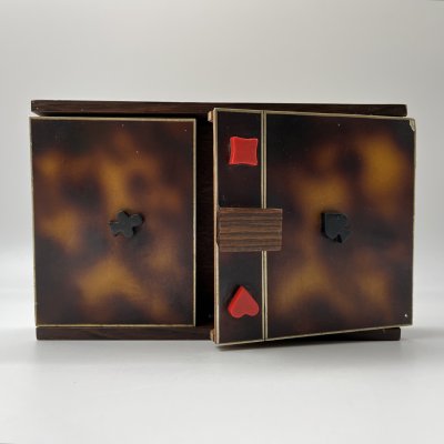 купить Шкатулка для карт (винтаж), дерево, композитный материал, Европа, 1970-2000 гг.