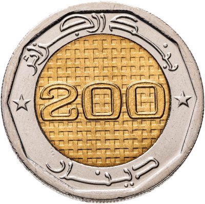купить Алжир 200 динаров 2022 60 лет Независимости