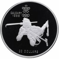 купить Канада 20 долларов 1987 "XV зимние Олимпийские игры в Калгари - Биатлон"