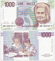 купить Италия 1000 лир 1990 (Pick 114a)
