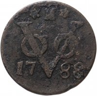 Купить Голландская Ост-Индия 1 дуит 1788 герб Зеландии