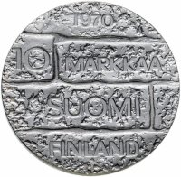 купить Финляндия 10 марок 1970 "100 лет со дня рождения президента Юхо Паасикиви"
