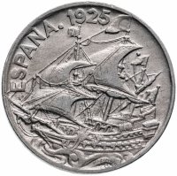 Купить Испания 25 сентимо (centimos) 1925