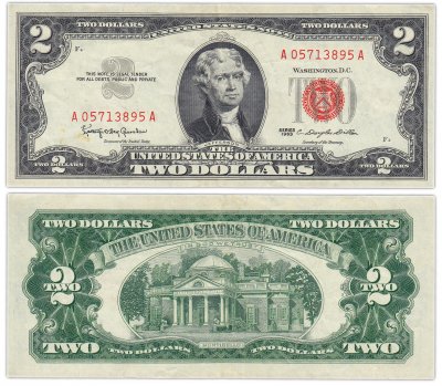 купить США 2 доллара 1963 (Pick 382a)
