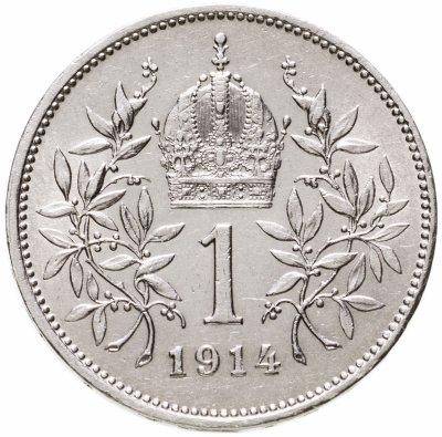 купить Австро-Венгрия 1 крона 1914 год для Австрии