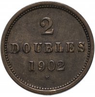 купить Гернси 2 дубля (doubles) 1902