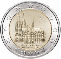 Купить Германия 2 евро 2011 J "Федеральные земли Германии: Северный Рейн - Вестфалия"