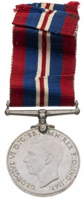 купить Медаль "Обороны", мельхиор, Великобритания, 1945 г.