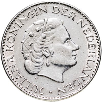 купить Нидерланды 1 гульден (gulden) 1963