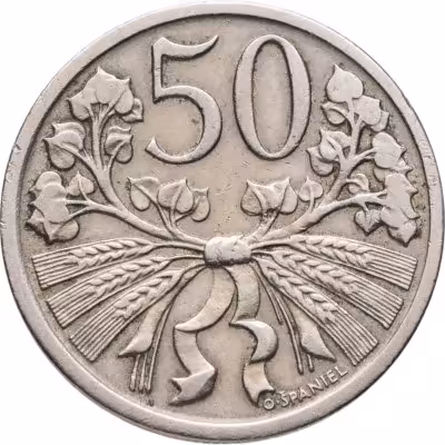 купить Чехословакия 50 геллеров (haleru) 1931