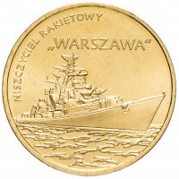 купить Польша 2 злотых 2013 "Польские суда-Ракетный эсминец "Варшава"