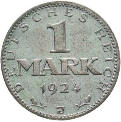 купить Германия 1 марка "J" 1924