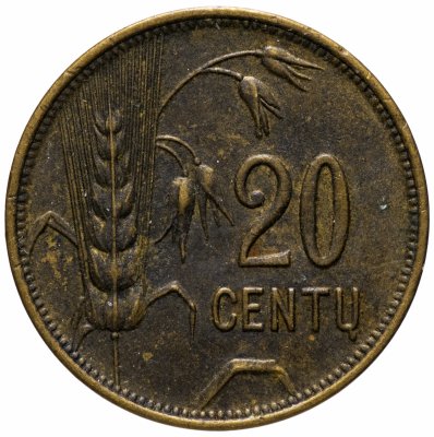 купить Литва 20 центов (centu) 1925