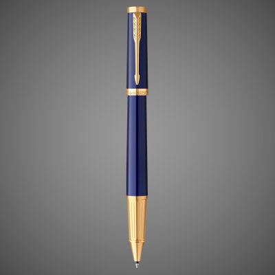 купить Ручка-роллер Parker "Ingenuity Blue GT" стержень: F, цвет чернил: black, в подарочной упаковке., Лаки и смолы: лак, легированная сталь, позолота, 2026 г.