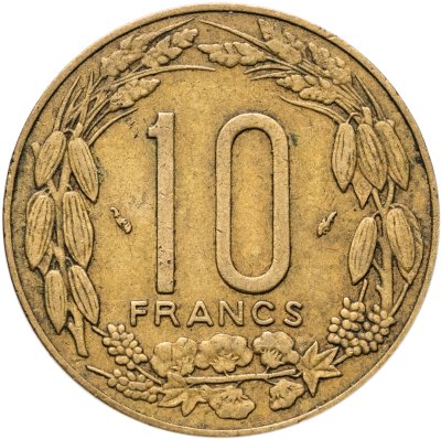 купить Центральная Африка (BEAC) 10 франков (francs) 1978