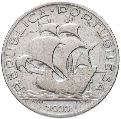 купить Португалия 5 эскудо (escudos) 1933