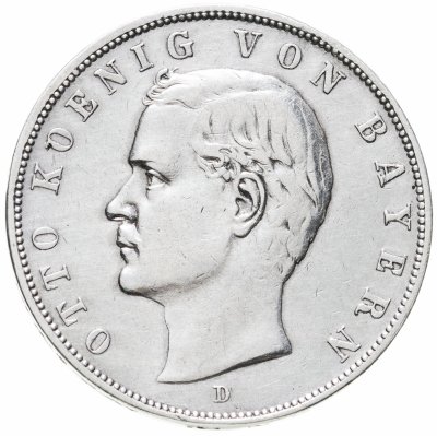 купить Германская Империя 3 марки (mark) 1909 D Бавария