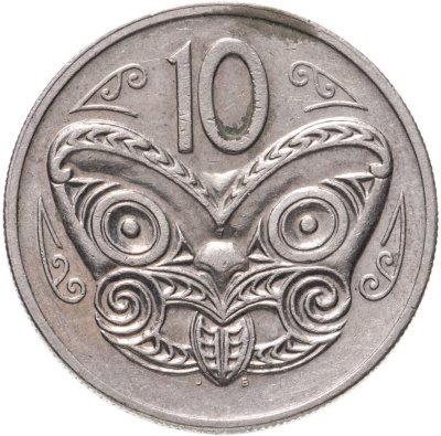 купить Новая Зеландия 10 центов 1980
