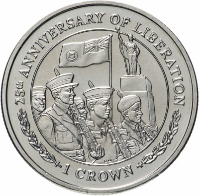 купить Фолклендские острова 1 крона (crown) 2007 25 лет Освобождению