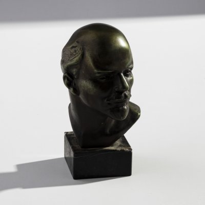купить Бюст В.И. Ленина, скульптор В.А. Артамонов, металл, мрамор, СССР, 1980-1990 гг.