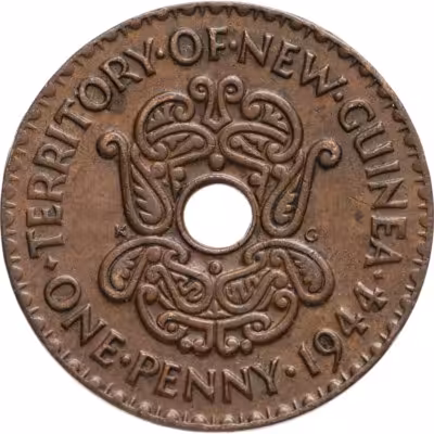 купить Новая Гвинея 1 пенни (penny) 1944