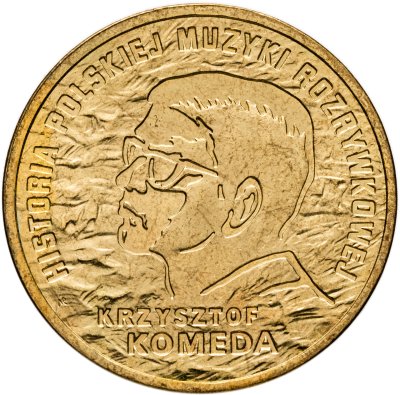 купить Польша 2 злотых 2010 "История польской музыки - Кшиштоф Комеда"