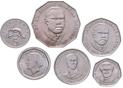 купить Ямайка набор монет 1986-1999 (6 штук)