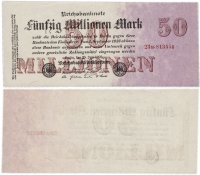 купить Германия 50 миллионов марок 1923 (Pick 98)