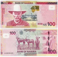 купить Намибия 100 долларов 2018 (Pick 14)