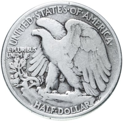 купить США 50 центов (1/2 доллара, half dollar) 1943 "Walking Liberty Half Dollar" Без отметки монетного двора